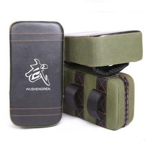 Nuovi pad di boxe tailandese calcio di pugilato pads muay braccio punch mma per boxe taekwondo piede bersaglio verde283x