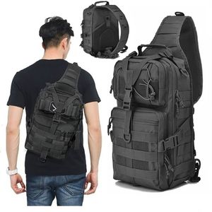 Borse da esterno Camouflage Tactical Assault Pack Sling Backpack Army Molle EDC Zaino per escursionismo Caccia da campeggio in viaggio 230617