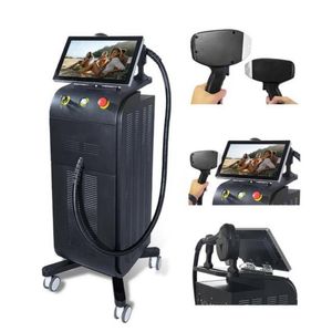 Equipamento de laser de diodo quente rf máquina de remoção de pêlos 808 profissional gelo titânio facial indolor depilador elétrico para salão de beleza depilatori