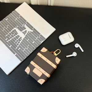 Ny stil lyxiga nyckelringar byter handväska designer utskrift läder låda påse hänge högkvalitativ mode unisex nyckelring plånbok britbday gåva med låda