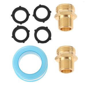 Watering Equipments 2sets 3/4" GHT Male To 1/2" NPT Solid Brass Garden Hose Fittings Connectors Adapter Heavy Duty Repair Faucet