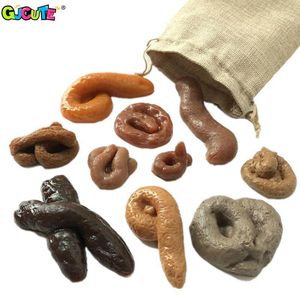 Novelty Games 10Pcs Realistic Shit Gift Funny Toys Fake Poop Piece of Shit Prank Antistress Gadget Squish Toys Joke Tricky Toys Turd Mischief 230617