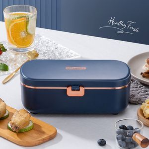 Lunch Boxes Bags 900ml Electric Lunch Box Water Free Heating Bento Box Portable Rice Cooker Thermostatic Heating Food Warmer For Office 220V 230617