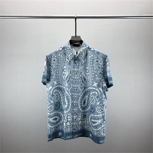 2# Luksusowe koszule designerskie męskie geometryczne nadruk koszulka do kręgli Hawaje kwiatowe kwiecisty koszule Mężczyźni Slim Fit Fit Short Sleeve M-xxxl# 16