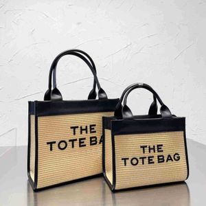 HOT Evening Bags Luxurys Designer Bag marc Tote Bag Totes Women Summer Straw Beach Bag Fashion purse Handbag All-match Shopper Shoulder Bags