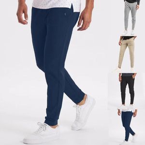 Herrbyxor hög midja öppen ryggficka jumpsuit strumpor herrar sommar tunt stil is siden enkel slät elastisk sport avslappnad