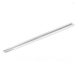 Chopsticks Korean Tableware Hollow Stainless Steel Square Non-slip Antiskid Household Metal Reusable 10pair/lot