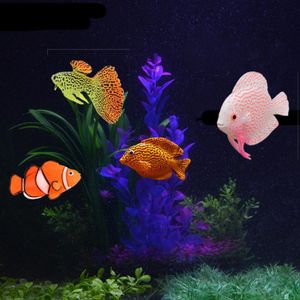 Decorations Glow In The Dark Artificial Aquarium Goldfish Ornament Fish Tank Jellyfish For Garden Decoration 230619