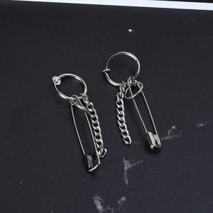 Stud Earrings Fashionable Women Safety Pins Shape Geometry Long Chain Tassel Jewelry Charms For Adult Teens Girls