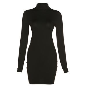 Casual Dresses Autumn Female Sexy Street Hollow Out Bare Waist Fashion Dress Long Sleeve Mini Dress's Trendy Streetwear