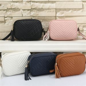 Projektanci luksurysów torebki Tassel Torba Kobieta skórzana torba na ramię frędzle designerskie torby crossbody Portfel Messenger