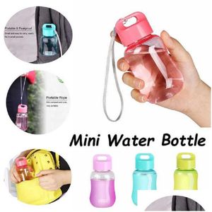 Water Bottles 180Ml Portable Mini Cute Plastic Children Kids Outdoor School Drinkware Drop Delivery Home Garden Kitchen Dining Bar Dhdvd