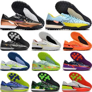 Send With Bag Quality Soccer Boots React Phantom GT2 Pro TF IC Low Version Leather Football Cleats Mens Comfrotable Lithe World Cup Neymars Indoor Turf Soccer Shoes