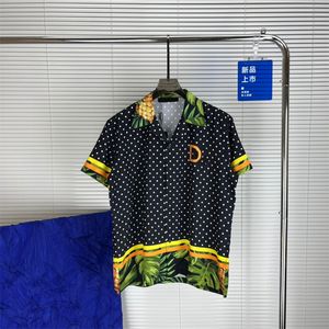 Män designer skjortor sommar shoort hylsa casual skjortor mode lösa polos strandstil andningsbara tshirts tees kläder m-3xl q26
