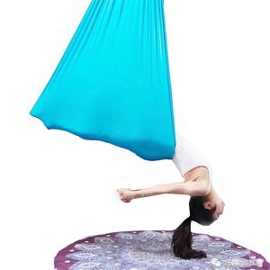 Fasce di resistenza 5Meter Aerial Yoga Hammock Elasticity Swing Multifunzione Cinture per allenamento yoga anti-gravità 230617