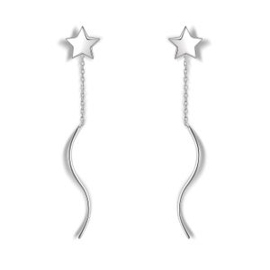 Orecchini a clip in argento 925 con orso spagnolo Trend Long Hanging Gioielli di qualità di lusso per le donne Perle naturali Pendenti Insolito Trinket 230617