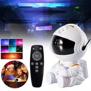 Garden Decorations Astronaut Galaxy-Projector LED Night Lamp Light Space Aurora Starry Sky Star Galaxy Projector för sovrumstak 230617