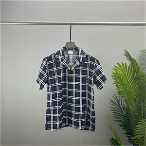 Camisas masculinas de grife de verão manga curta camisas casuais moda polos soltos estilo praia camisetas respiráveis camisetas roupas M-3XL Q33