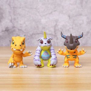 Figury zabawek akcji nowe anime cyfrowe Digimon Adventure 9pcs/set kreskówkowy model ozdoby samochodu dekoracja