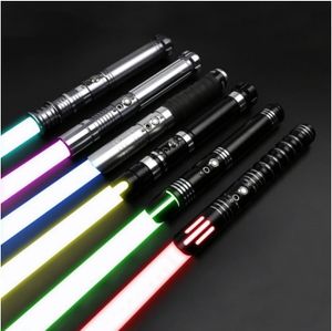 Novelty Games RGB Lightsaber Heavy Dueling Laser Sword 12 Colors 10 Soundfonts Force Fx Foc Blaster Toys 230619