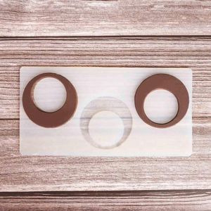 Baking Moulds Hollow Irregular Round Shape Chocolate Stencil Cake Decorating Silicone Mold Transfer Sheet Chablon