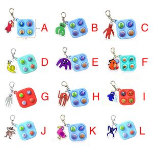 Garten of Banban keychains Stress Relief Keychain Cute Cartoon Toys Ban Ban for Fans Good Gift for Kids Boys and Girls