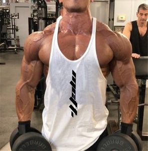 Men's Tank Tops Mens Gym Clothing Bodybuilding Tank Tops Fitness Training Sleeveless Shirt Cotton Muscle Running Vest Casual Sports Singlets 230619