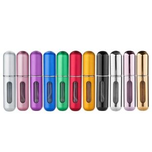 New 5ml Portable Mini Refillable Perfume Bottle With Spray Scent Pump Empty Cosmetic Containers Atomizer Bottle For Travel Tools GG