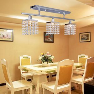 Lampadari Lampadario di cristallo con 3 pezzi G9 Luci Lampada Decorazione domestica Illuminazione - Design lineare 220-240 V