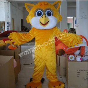 Rozmiar dorosłych Plush Owl Mascot Symulacja Symulacja kreskówka strój postaci garnitur Karnawał dorosłych przyjęcie urodzinowe fantazyjne strój dla mężczyzn kobiety