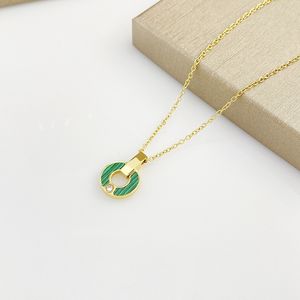 Luxury women necklace women necklace party Stainless Steel diamond pendant Rose Gold necklaces silver chain with pendants jewellery gift gold necklace
