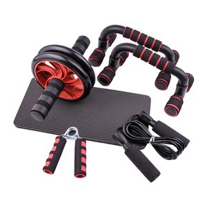 Core Abdominal Trainers Jump Rope No Noise Wheel with Mat For Arm Waist Leg Exercise Gym Fitness Equipment 230617