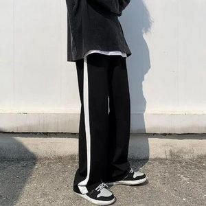 Wakamono Streetwear Pants for Women Pants Women's Summer Trousers Black and White Stripes Wide Leg Pant Women's Sport