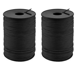 Cordas de Escalada 100M 5/9 Fios Paracord 550 IB Corda Escalada Mil Spec Tipo Cabo de Pára-quedas Externo Cabo de Guarda-chuva de Sobrevivência para Barraca Correia 230617