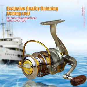 Baitcasting-Rollen Exklusive Qualität Ganzmetall-Spinn-Angelrolle Schnuraufwickler Geschwindigkeitsverhältnis 5,1 1 zu Ocean Sea Boat Rock Ice Angelgerät EF 230619