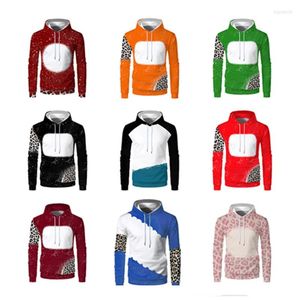 Kvinnors T -skjortor Fashion SubliMation Blank Casual Hoody Clothing unisex Kid Women Män långärmad Pullover för design Logo Picture Custom