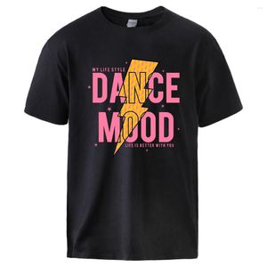 Men's T Shirts My Life Style Dance Mood Printing Short Sleeved Menbreathable Soft Tshirts Comfortable Cotton Clothed Vintage Classic