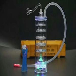 Fabbricazione di pipe in vetro Bong soffiati a mano Pipa ad acqua acrilica filtrata multistrato