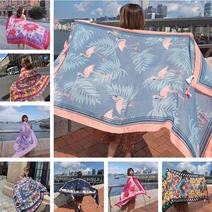 SARONGS 90X180CM Twill Bawełniany Pareo Summer Cover-Ups Rectangle Wrap Scarf Bikini Cover Up Autumn Beach Sarong Mats 230619