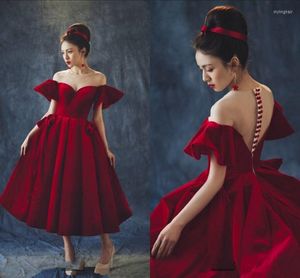 Платья для вечеринок красный сексуальный вечер 20230 иллюзий шейная длина бархата элегантное формальное платье выпускного вечера Abendkleider