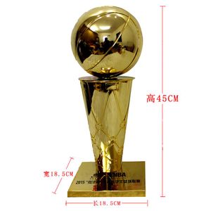 45 cm yükseklik Larry O'Brien Trophy Cup Champions Trophy Basketbol Ödülü Basketbol Turnuvası için Basketbol Maç Ödülü244J