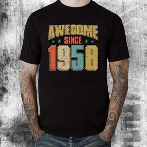 Erkek Tişörtleri Vintage 1958 Sınırlı Sürüm Yaşlı Mükemmel Gömlek Erkekler Müthiş Tee Camisetas Hombre tişört Retro'dan beri