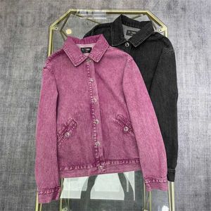 Women's Jackets Designer Summer New Style Leisure Fashion Washing Process Letter Printing Versatile Jean Jacket Women MEQE