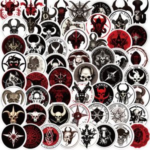 56PCS Satanic Naklezywa Diabelskie naklejki do butelki do laptopa Scrapbooking Guitar Bookboard Guitar PMS084