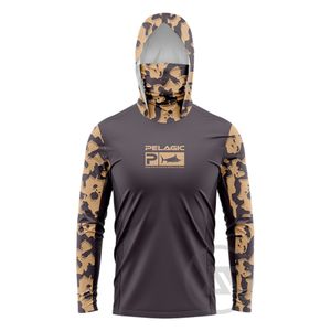 Outros Artigos Esportivos Camisas Pelágicas de Desempenho para Pesca Roupas para Caminhadas Máscara de Manga Comprida Camisa de Pesca com Capuz para Pesca 230617