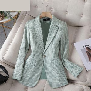 Women's Suits Autumn Winter Women's Outerwear Long Sleeved Professional Small Suit Formal Coat Work Clothes Ladies Office Blazer 4XL