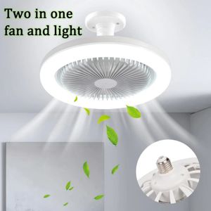 Işıklı Tavan Fanı Uzaktan Kumanda E27 Dönüştürücü Base 30W Smart Oturma Odası için LED Aydınlatma