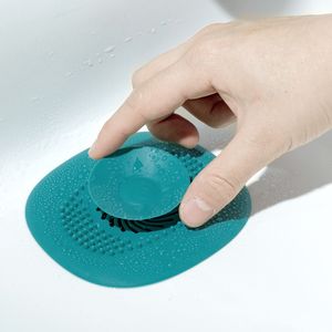 Scarico in silicone pressato per pavimento Scarico del lavandino del bagno Cattura capelli Filtro di scarico del lavandino Filtro del pavimento della vasca Deodorante Accesso al bagno 1224523