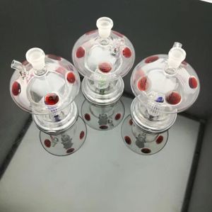 Fabbricazione di pipe in vetro Bong soffiato a mano Bottiglie di fumo per acqua in vetro colorato a forma di fungo