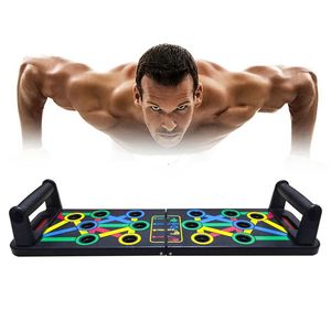 14 in 1 Push-Up Rack Board Training Sport Workout Fitness Gym Equipment Push Up Stand for ABS Abdominal Muscle Building Exercise Q205p